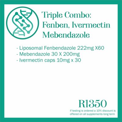 Fenbendazole, Ivermectin & Mebendazole Triple Combo